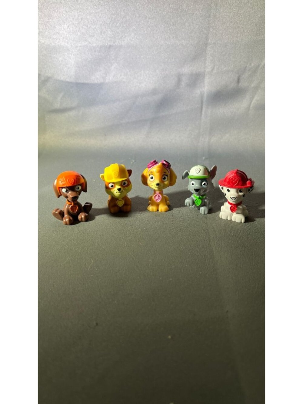 Mini Paw Patrol Figures Set Of 5 Featuring Zuma Rubble Skye Rocky Marshall